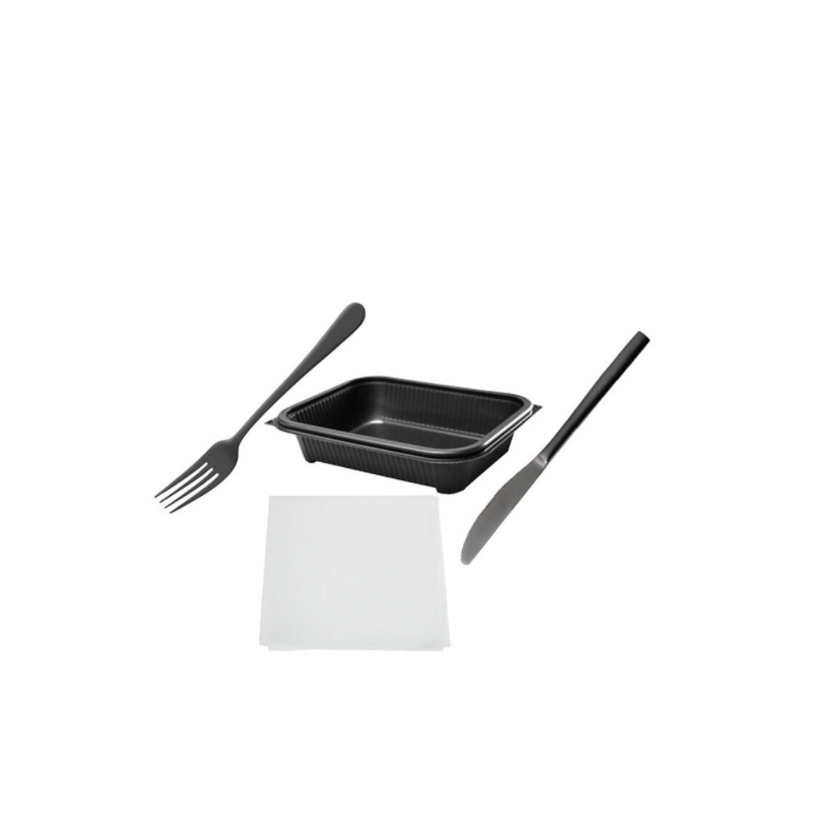 Picture of Disposable Plate, Knife, Fork & Napkin x 10